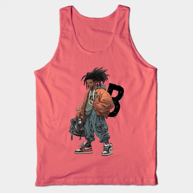 Street Gang Letter B Tank Top by JunkyDotCom